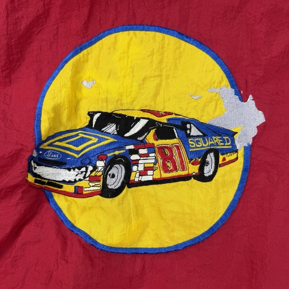 Vintage Made In USA Kenny Wallace Full Zip Windbreaker Youth Size S Multicolor - Picture 9 of 9